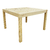 mesa cuadrada de madera de pino estilo asia de 120 x 120 cm 