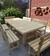 mesa para quincho de madera de pino super reforzada para 12 personas
