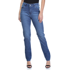 CALÇA JEANS LYCRA FEM RETA C/MEDIA 36/46 - VFCJ3031 - comprar online