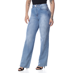 CALÇA JEANS FEM WIDE LEG CINT ALTA 36/48 - VFCJ4003