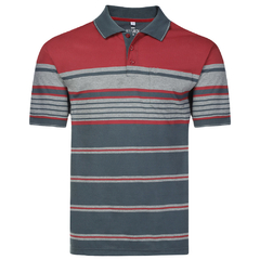 CAMISA POLO MALHA LISTRADA C/B IMP P/GG - VMGP0320 - comprar online