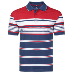 CAMISA POLO MALHA LISTRADA C/B IMP P/GG - VMGP0320 - comprar online