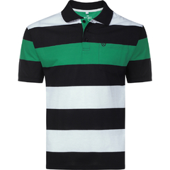 CAMISA POLO MALHA LISTRADA C/B IMP P/GG - VMGP0327 - comprar online