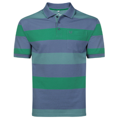 CAMISA POLO MALHA LISTRADA C/B IMP P/GG - VMGP0329 - comprar online