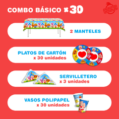COMBO PARA 30 NIÑOS BÁSICO - Plim Plim Shop