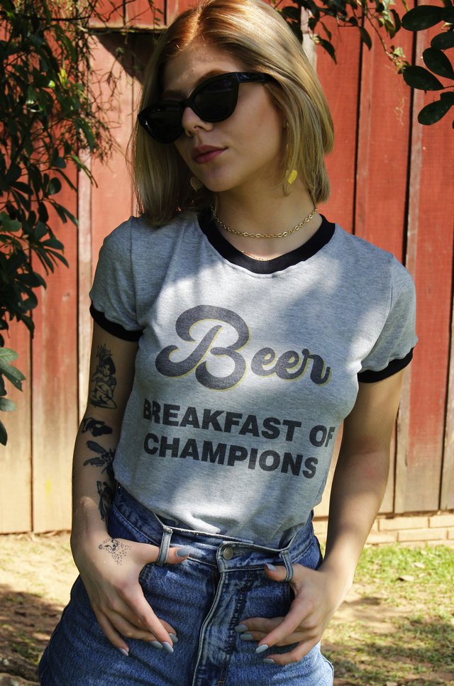Camiseta Feminina Ringer Beer