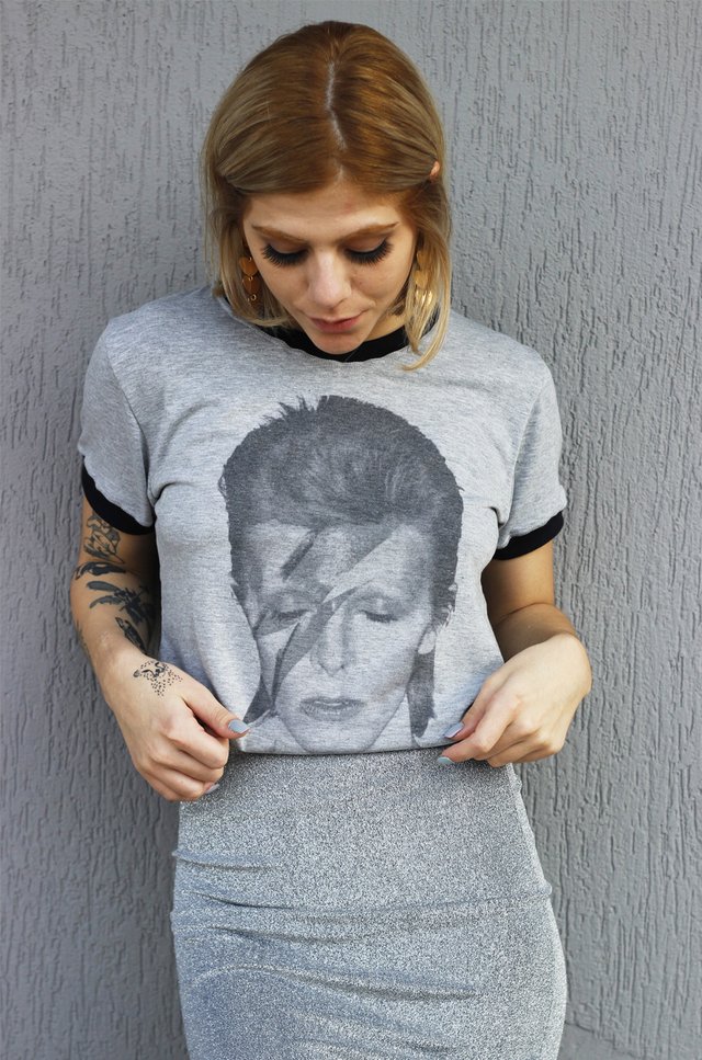 Camiseta Feminina Ringer Bowie