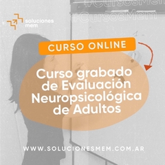 Curso de Evaluación Neuropsicológica de Adultos — Grabado — - comprar online