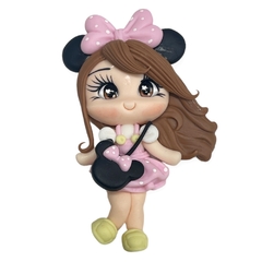 Aplique De Biscuit Boneca Minnie Rosa (1 und) - comprar online