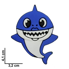 Aplique Baby Shark Azul emborrachado (2 unds) - comprar online