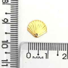 Pingente de conchinha dourado PD029 (10 unds) na internet