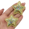 Aplique Estrela Holográfica Dourado (2unds)