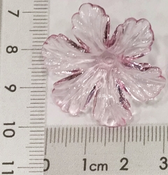 Flor De Acrilico Transparente Rosa (20gramas) - comprar online
