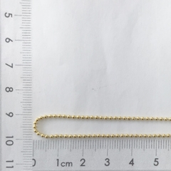 Corrente de Bolinha Dourada (1 metro) - comprar online