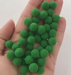 POMPOM VERDE ESCURO 10 MM (100 UNDS)