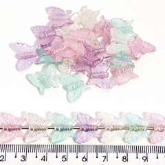Borboleta irisada passante transparente (20 gramas)