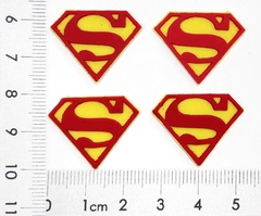 Aplique símbolo SuperMan emborrachado (4 unds) - comprar online