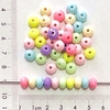 Miçanga colorida candy color rondel 8x6 mm (20 gramas)