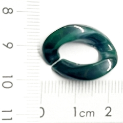 Elos Resina Verde Escuro Mesclado 17x23 mm (20 g) - comprar online