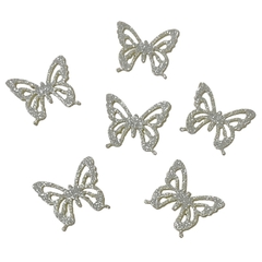borboleta de lonita prata