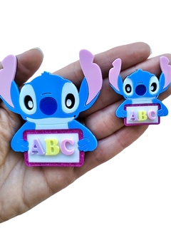 aplique escolar Stitch abc