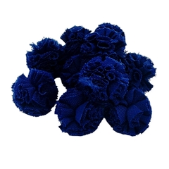 Pompom de malha tule azul marinho 25 mm (10 unds) - comprar online