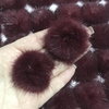 Pompom Achatado Marsala 4,5cm (par)