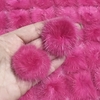Pompom Achatado Pink 4,5cm (par)