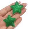 Aplique Estrela Glitter Verde (2unds)