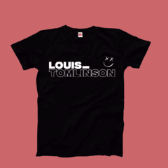 Remera Negra LOUIS TOMLINSON SMILEY FACE