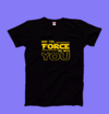 Remera Negra MAY THE FORCE BE WITH YOU