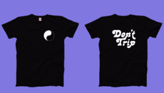 Remera Negra DONT TRIP DOBLE ESTAMPA