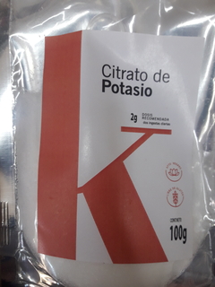 CITRATO DE POTASIO x 100 grs