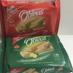 OBLEA RELLENA LIMON x 10 UNIDADES SANTA MARIA