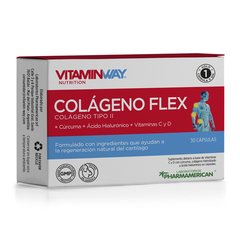 VITAMIN WAY COLAGENO FLEX x 30 c TIPO II + curcuma+ acido hialuronico + vit C y D