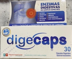 DIGECAPS ENZIMAS DIGESTIVAS x 30 c