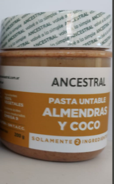 CREMA DE ALMENDRAS Y COCO 200 grs