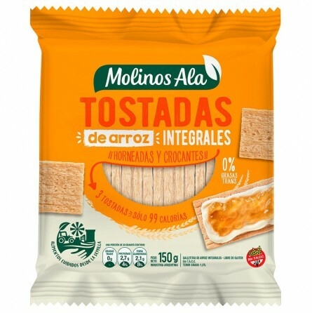 TOSTADAS ARROZ INTEGRAL 150 grs MOLINOS ALA