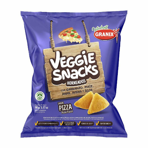 VEGGIE SNACKS SABOR PIZZA x 90 grs GRANIX