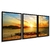 CONJUNTO 3 QUADROS - BARCO E POR DO SOL - comprar online