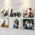 CONJUNTO 5 QUADROS PERSONALIZADO + LOVE