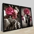 CONJUNTO 2 QUADROS - MULHERES E ROSAS - comprar online