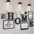 CONJUNTO QUADROS E LETRAS - HOME PRETO E BRANCO - comprar online