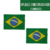 Apliques Emborrachado | 2 Unidades - Bandeira Brasil