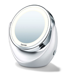Espejo de maquillaje giratorio c/luz y aumento 5x BS 49 OUTLET