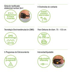 Imagen de Cinturon abdominal - lumbar 2 en 1 EM 39