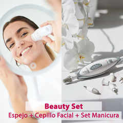 Set Beauty BS 45 + FC 45 + MP 41 Cepillo Facial + Espejo + Torno de Manicura - comprar online