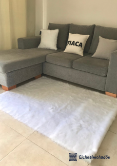 Alfombra o Pie de cama Brasilera 1 x 1,60 mts Sin Antideslizante. Pelo extra largo - EL CHE ALMOHADÓN ®