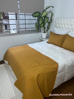 Combo Pie De Cama Tusor + (2) Almohadones Tusor + Alfombra - tienda online