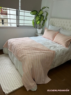 Combo Pie De Cama Tusor + (2) Almohadones Tusor + Alfombra - tienda online